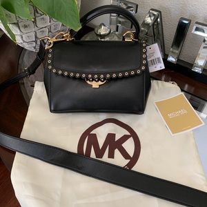 NWT Michael Kors Leather Rivet XS Sloan Crossbody